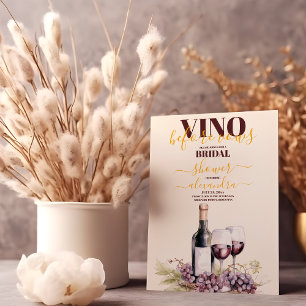 Invitation Vino Before Vow, Vignoble, Fête des mariées Châtea