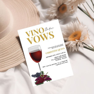 Invitation Vino minimaliste avant les voeux vin Fête des mari