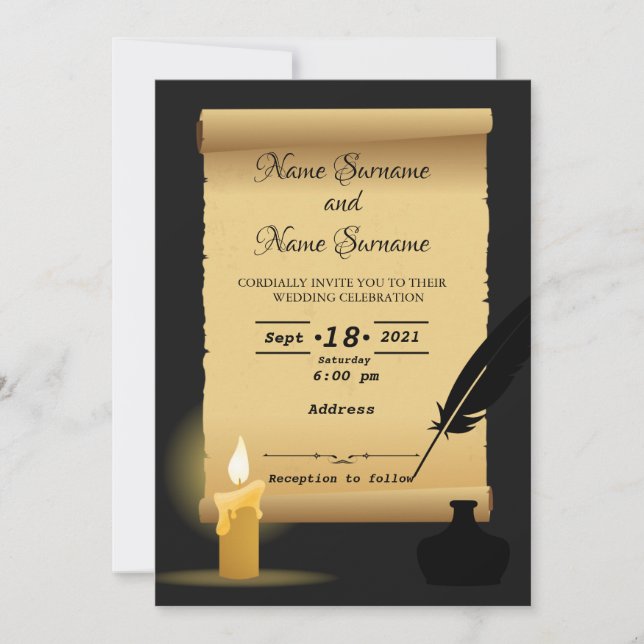 Invitation "vintage" (Devant)