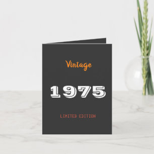 Invitation Vintage 1975 Edition Limitée - 50e anniversaire