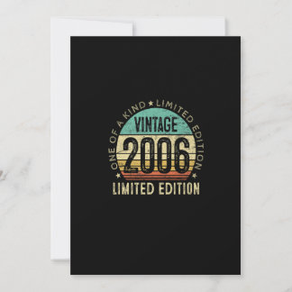 Invitation Vintage 2006 17e anniversaire Edition limitée 17 a