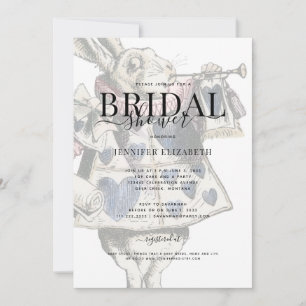 Invitation Vintage Alice au pays des merveilles Fête des mari