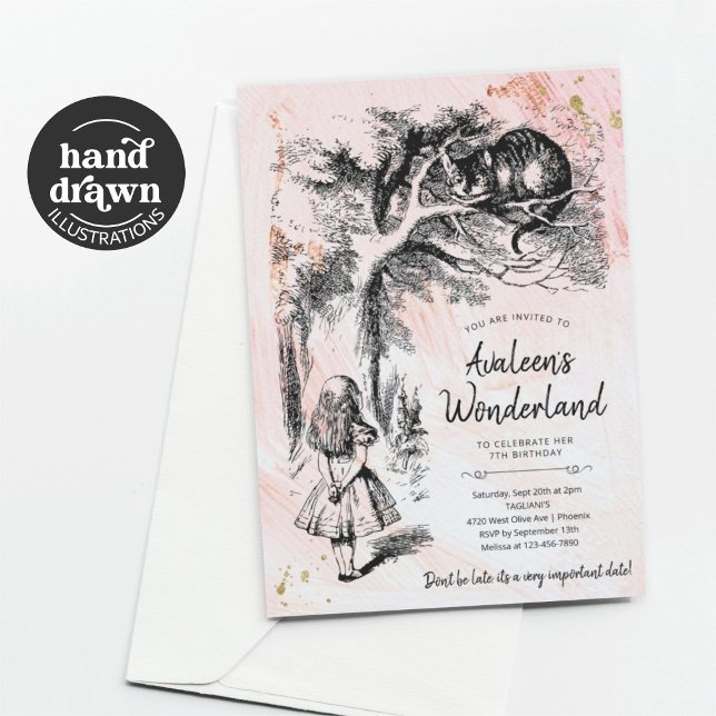 Invitation Vintage Alice's Adventures in Wonderland (Créateur téléchargé)