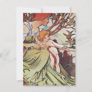 Invitation Vintage Alphonse Mucha