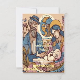 Invitation vintage aquarelle illustratiatiatia fille douche d