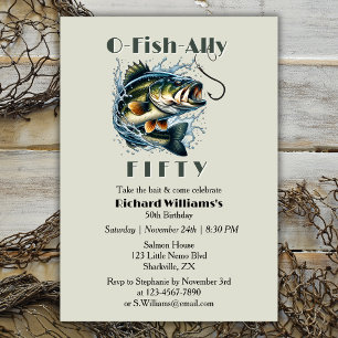 Invitation Vintage Big Fish L'appât deishAlly 50e anniversair