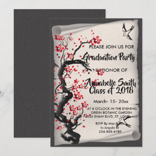 Invitation Vintage     BlossomGraduation