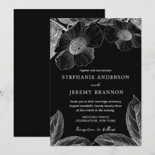 Invitation vintage Botanique Line