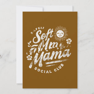 Invitation Vintage Celestial Soft Mama Social Club Soleil