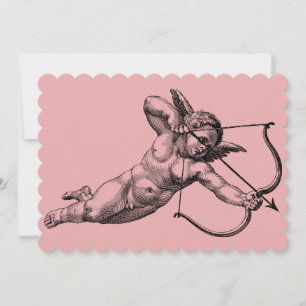 Invitation Vintage Cherub Cupid Love
