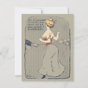 Invitation Vintage Corset Lacing