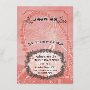 Invitation vintage de carnaval