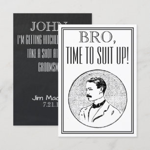 Invitation Vintage de Groomsman ou Best Man