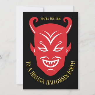 Invitation vintage de l'enfer pour Halloween