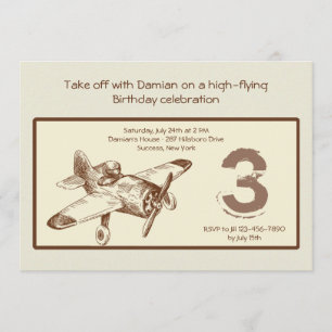 Invitation vintage d'insecte