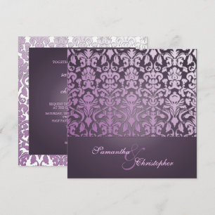 INVITATION VINTAGE+DOMMAQUES ROMANTIQUES/POURPULAIRE/INVITATI