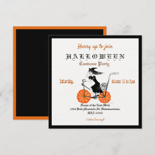 Invitation Vintage éffrayante à la fête d'Hallowee