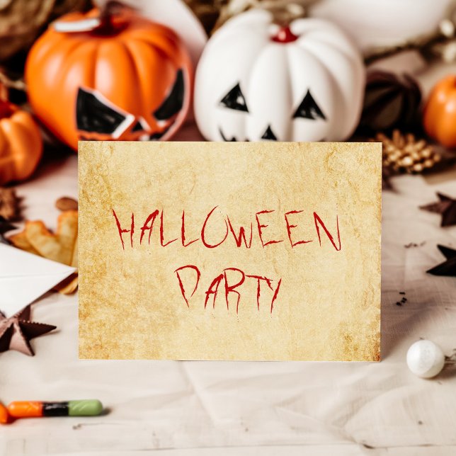 Invitation Vintage fête d'Halloween (Créateur téléchargé)