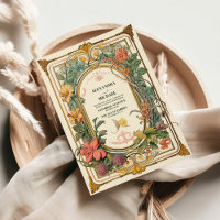 Vintage Floral Art Nouveau Mariage