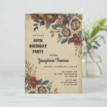 Vintage Flower Birthday