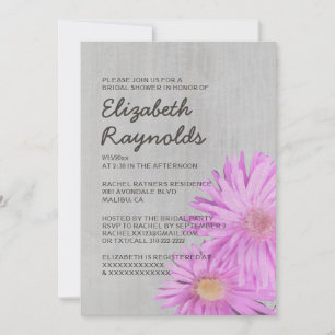 Invitation Vintage Frikart's Aster Bridal Shower