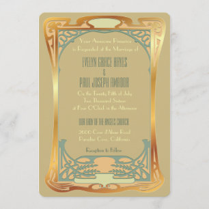 Invitation ~ vintage Gatsby d'art déco inspiré