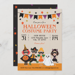 Invitation vintage Halloween Costume Party