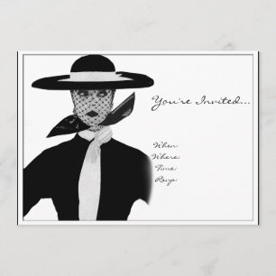 Invitation vintage Haute Société