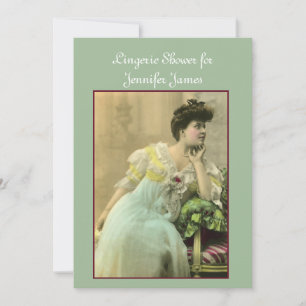 Invitation vintage Lingerie Douche