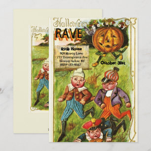 Invitation Vintage Mare Halloween Rave Party