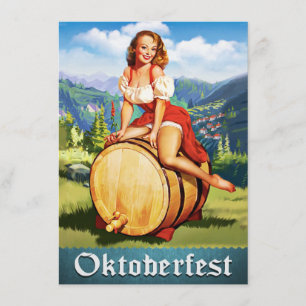 Invitation vintage Oktoberfest