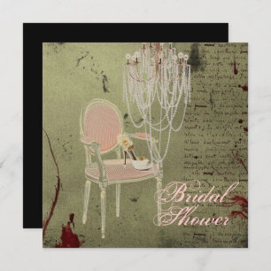 Invitation vintage Paris Chic Douche nuptiale