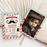 Vintage Petit Homme Mustache 1er anniversaire garç