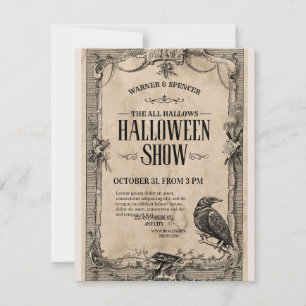 Invitation vintage pour Halloween