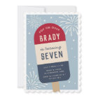 Vintage Red White & Blue Pop Anniversaire de enfan