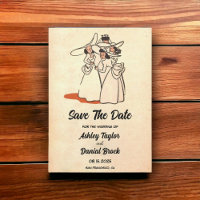 Vintage Retro Classic Comic Wedding Enregistrer la
