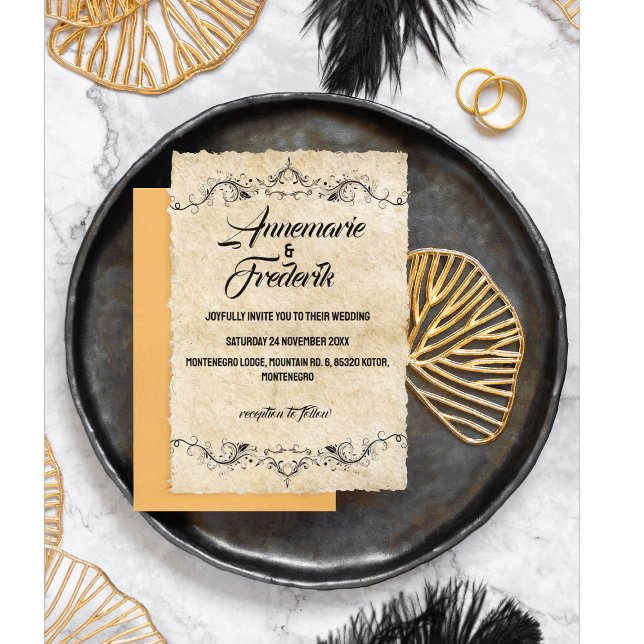 Invitation Vintage rustique (Créateur téléchargé)
