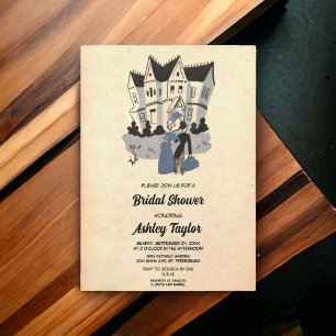 Invitation Vintage Rustique élégant Moderne Fête des mariées 