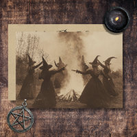 Vintage sorcière être fou Fête des mariées Hallowe