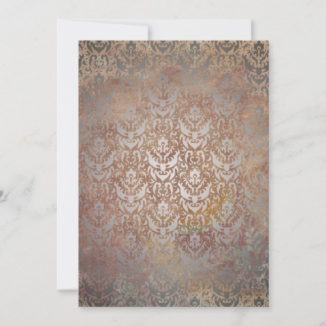 Invitation vintage toscane Damask (Devant)