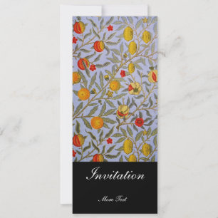 Invitation Vintage Victorian William Morris Floral