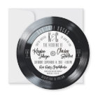 Vinyl Record Black and White Vintage Music Mariage
