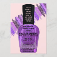 Violet rose Parties scintillant clou Spa polonais