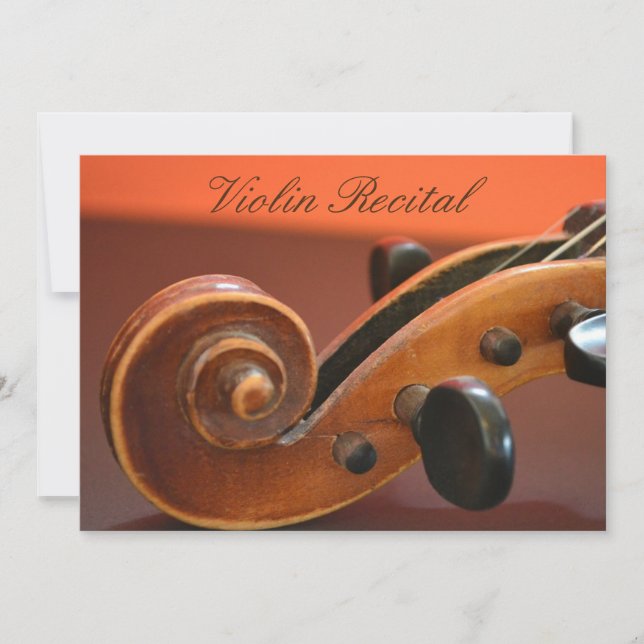 Invitation Violin Considérant élégance et performance (Devant)