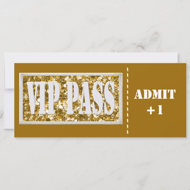 Invitation VIP Gold Party (Devant)