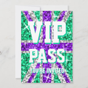 Invitation 'VIP PASS' de Glitz UK Purple