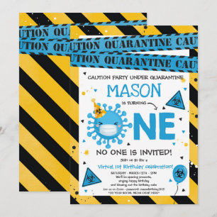 Invitation Virtual 1er Anniversaire Quarantaine 1er Anniversa