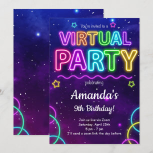 Invitation virtuelle d'anniversaire
