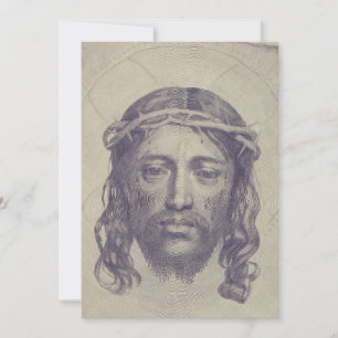 Invitation Visage du Christ sur le Voile de Saint-Veronica