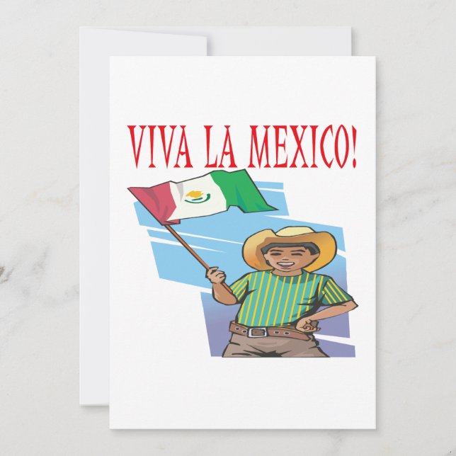Invitation Viva La Mexico (Devant)
